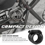 5-Digit Resettable Bike Lock Cable with Bracket