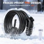 Sportneer 4-Digit Heavy Duty Bike Lock