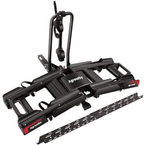 Agreatby 2-Bike Hitch Rack with Ramp
