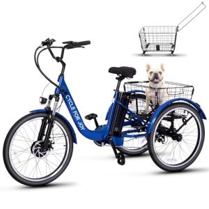 LUXECYCLES 24" Electric Trike with 350W Motor