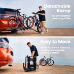 Agreatby 2-Bike Hitch Rack with Ramp