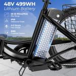 ANCHEER 600W Electric Tricycle with Basket
