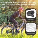Coolwufan Oversized Bike Seat with Backrest