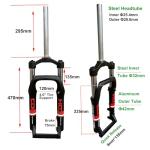 AUTES 20" Fat Tire Electric Bike Front Fork