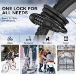 Sportneer 4-Digit Heavy Duty Bike Lock