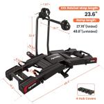 Agreatby 2-Bike Hitch Rack with Ramp
