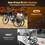 LUXECYCLES 24" Electric Trike with 350W Motor