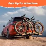 Agreatby 2-Bike Hitch Rack with Ramp