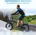 Folding Electric Bike with 1500W Motor and 70-Mile Range