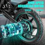 ANCHEER Folding Electric Bike with Dual Suspension