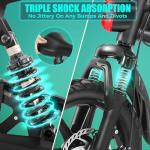 ANCHEER Folding Electric Bike with Dual Suspension