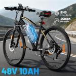 750W Electric Mountain Bike with Removable Battery