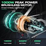 Vivi 1000W Electric Cruiser Bike for Adults