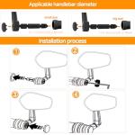 Homieway 360° Adjustable Bike Handlebar Mirrors