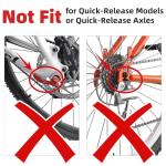 HUASION Adjustable Bicycle Training Wheels for Adults, Fit 24" to 28" Bikes, Steel Construction, Black, 1 Pair - Safe and Stable Learning Training Wheels