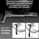 HUASION Adjustable Bicycle Training Wheels for Adults, Fit 24" to 28" Bikes, Steel Construction, Black, 1 Pair - Safe and Stable Learning Training Wheels