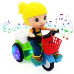 Tipmant Kids Electric Cartoon Tricycle with Lights