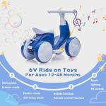 JoyRydz 6V Electric Baby Balance Bike with Bubbles