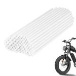 72PCS White Spoke Covers for Ridstar Q20 eBike