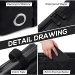 Fireproof Electric Scooter Battery Bag, 16x6x4in