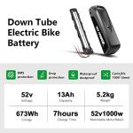 Yose Power 52V 13Ah Down Tube Ebike Battery