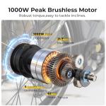 Funhang 1000W Step-Thru Electric Bike for Adults