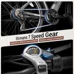 YOLOWAY 750W Electric Bike with 40-Mile Range