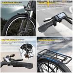 Funhang 1000W Step-Thru Electric Bike for Adults