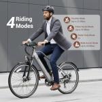 YOLOWAY 750W Electric Bike with 40-Mile Range