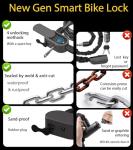 Waterproof 100CM Chain Lock with Key for Bikes
