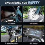 MOONCOOL Electric Tricycle for Adults, 350W/500W