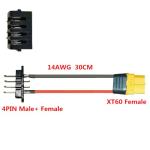 ZLiT 4-Pin to XT60H Battery Connector Cable