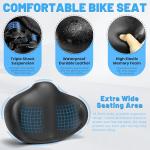 Oversized Padded Bike Seat for Ultimate Comfort