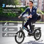 VARUN 750W Folding Electric Bike with 40-Mile Range