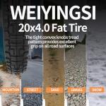 Heavy Duty 20x4 Fat Tires for E-Bikes