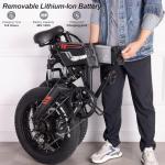 Wooken Folding Electric Bike with Fat Tires