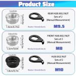 Xelsluthe 12 PCS Ebike Hub Washer Set