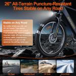 ZEFIORA 1500W Electric Mountain Bike for Adults