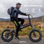 Wooken Folding Electric Bike with Fat Tires