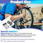 Xelsluthe 12 PCS Ebike Hub Washer Set