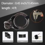 Heavy Duty U Lock with Security Cable and Keys