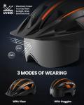 OutdoorMaster Adult Bike Helmet with Light & Goggles