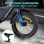 WINDHORSE 20" Foldable Electric Bike with Fat Tires