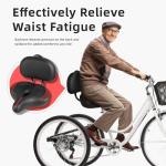 Comfortable Oversized Bike Seat with Backrest