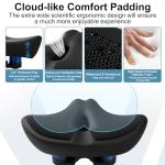 Extra Wide Noseless Bike Seat Cushion for Comfort