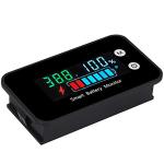 Waterproof Battery Monitor with Bracket - Black