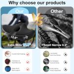 Extra Wide Noseless Bike Seat Cushion for Comfort