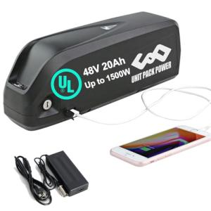 DICHOU UnitPackPower LG/Cells UPP 48V 20Ah 960Wh Ebike Battery for 1500W 750W 1000W Motor Kit - Lithium Ion Batteries 48Volt for Front Rear Hub Motor - 48Volt Electric Bicycle Batteries Hailong