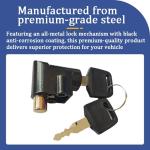 Ebike Battery Lock, Electric Bike Battery Box Safety Lock, Portable Outdoor Cycling Electrombile Multiuse Anti-Theft Safety Cylinder with 2 Keys