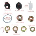 Meuey Lyot Electric Bicycle Wheel Lock Nuts E-Bike Hub Motor Mounting Screw Set M14 bass Bike hub nut Bike Safety Washers Motor Axle Bolt for Electric Bike Scooter 1 Set